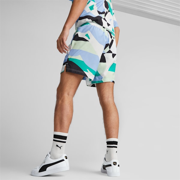 Worldwide All Over Print 6" Regular Fit Shorts, PUMA Black, extralarge-IND